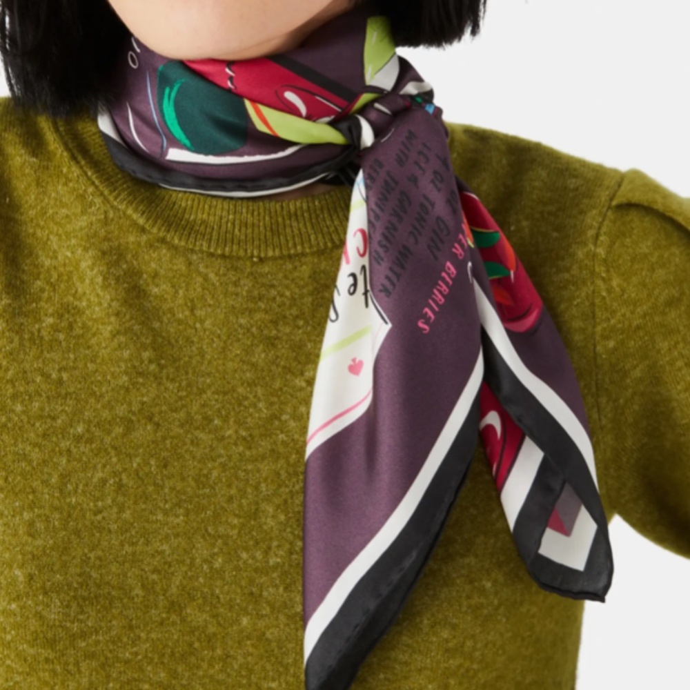 Cocktail Party Silk Scarf  from Kate Spade New York